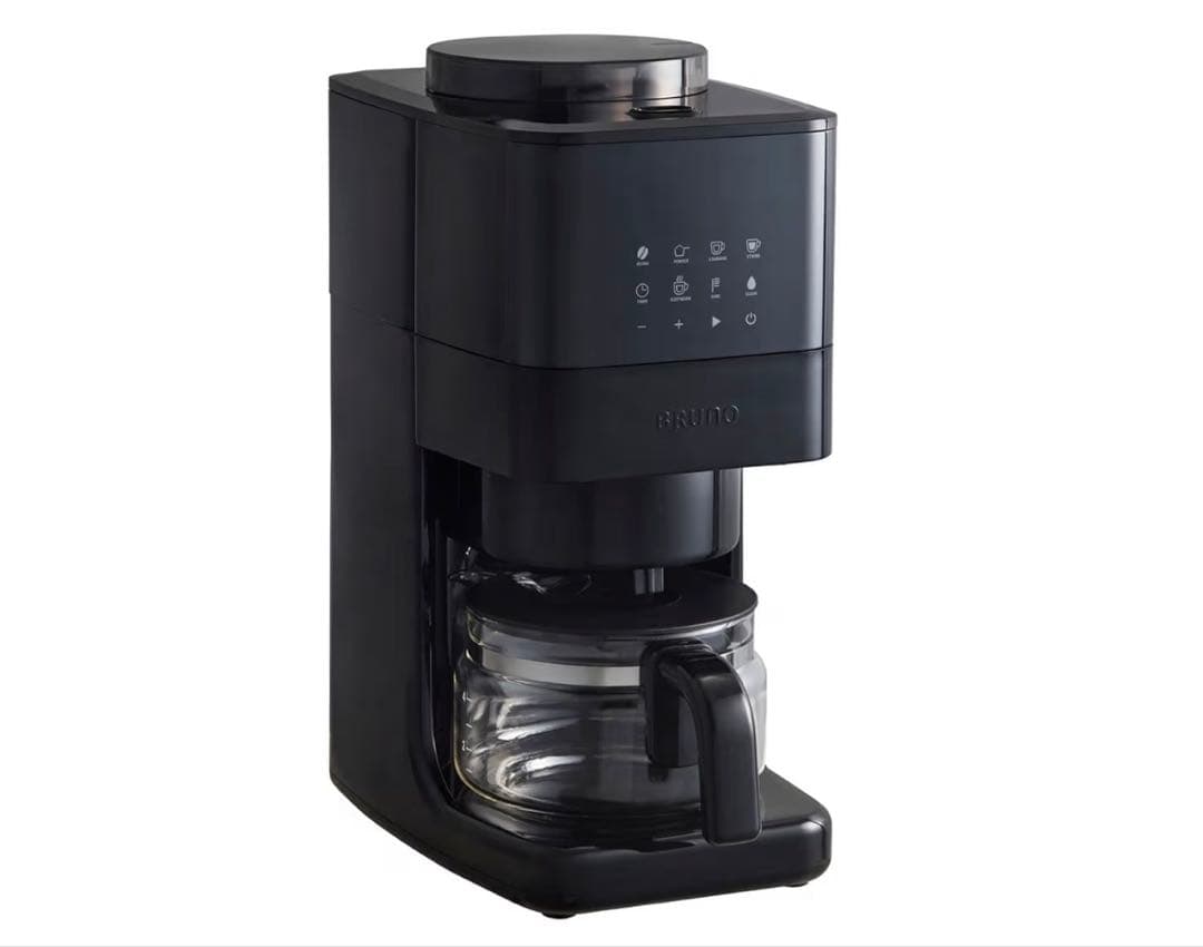 BRUNO ブルーノ コーヒーメーカー 全自動 ブラック BOE144-BK BRUNO コーン式ミル付き全自動コーヒーメーカー(ブラック) BOE144-BK 1