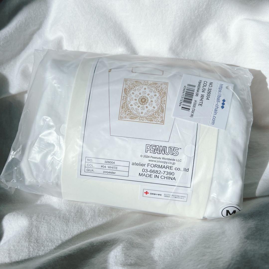 新品/正規品】M ボールアンドチェーン スヌーピーエコバッグ バンダナ