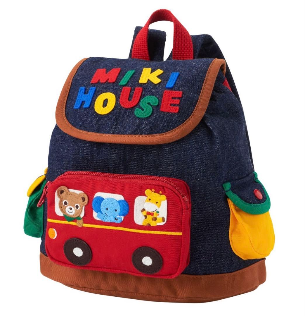 ミキハウス ベビー リュック デニム 子供服 ベビーデニムリュック – ミキハウスオフィシャルサイト