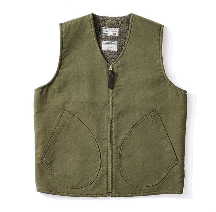 N-1 デッキベスト カーキ 40 ミリタリーベスト アメカジ バイク