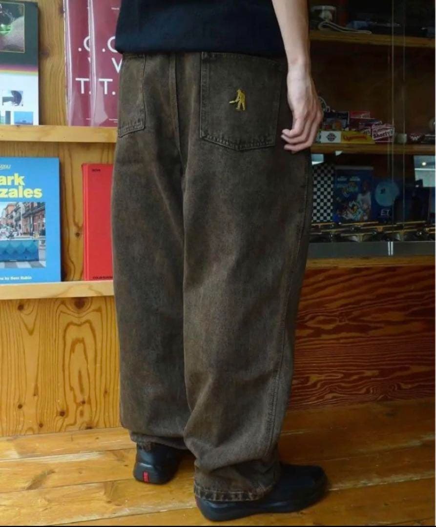 passpoot パスポート デニム ブラウン w34 - メルカリ