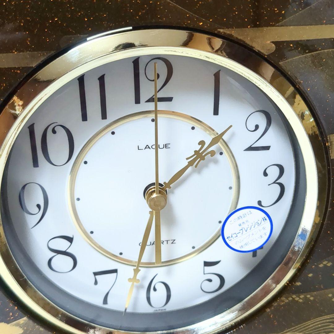 良品 置時計 屏風時計 春秋山水 鹿野漆器 - メルカリ