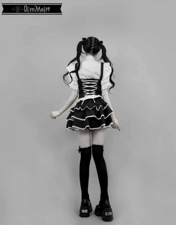 DimMoire 学園ブラウス+ジレset 【White×Black】M - メルカリ