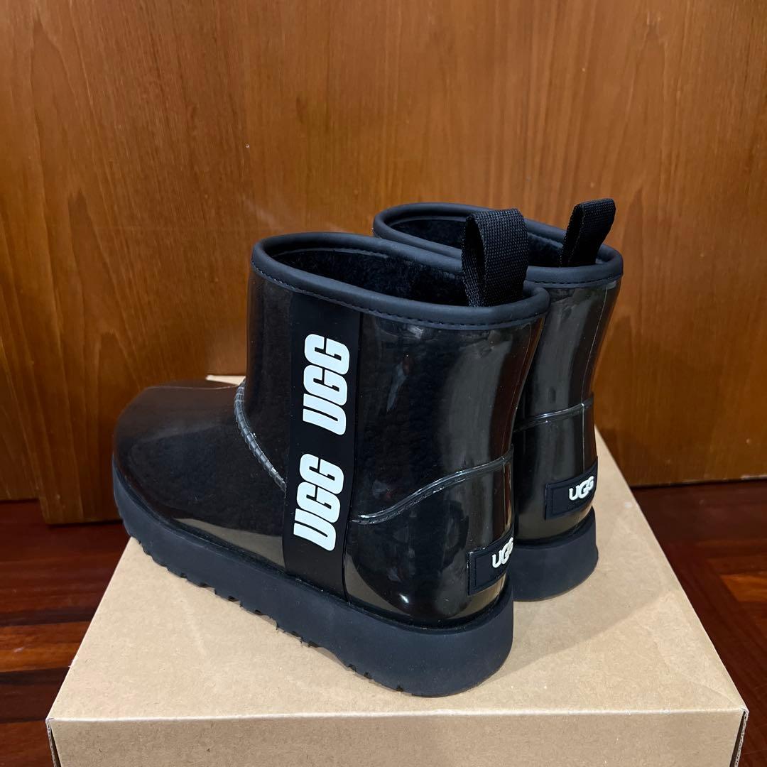 ugg ムートンレインブーツ クラシック クリアミニ ブラック【