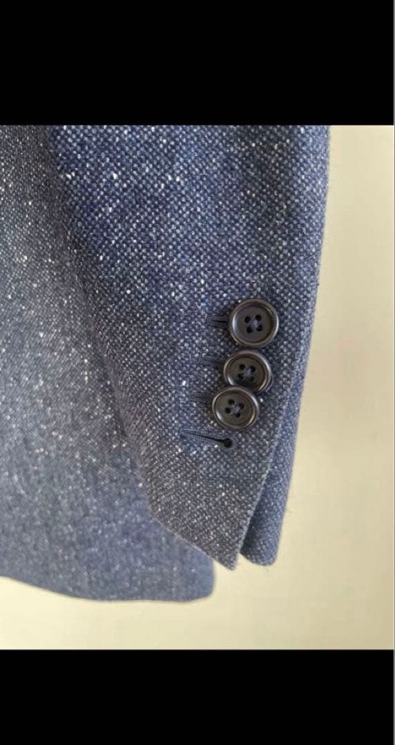 カスタンジア CASTANGIA ジャケット ネップ ネイビー 46サイズ - メルカリ