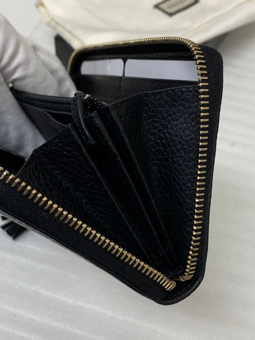 3-2895 GUCCI グッチ ラウンドジップ 長財布 - メルカリ