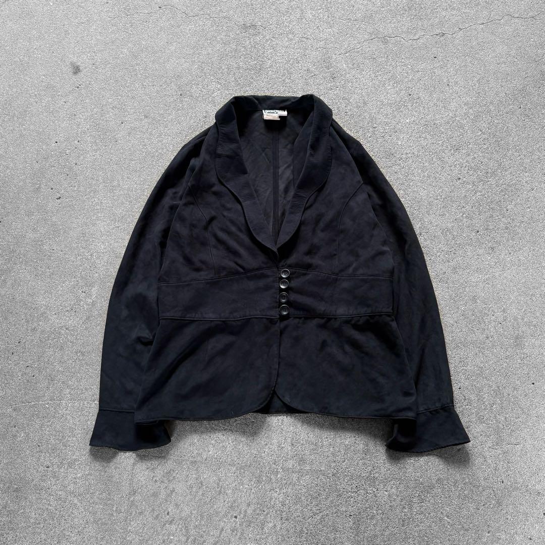 6773✾アレキサンダーマックイーン✾ロングテーラージャケット【44】黒