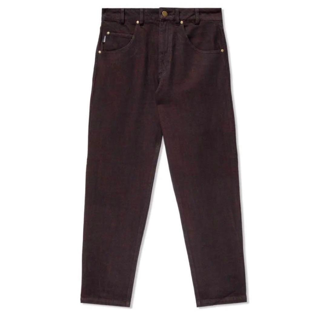 GX1000 紫 パープル バギーデニムパンツ ワイド w36 - メルカリ