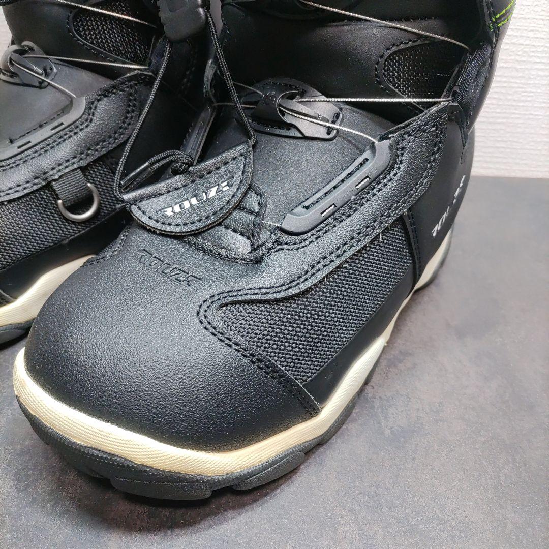 美品　スノーボードブーツ 26.5cm ROUZE ブラック/レインボーライン