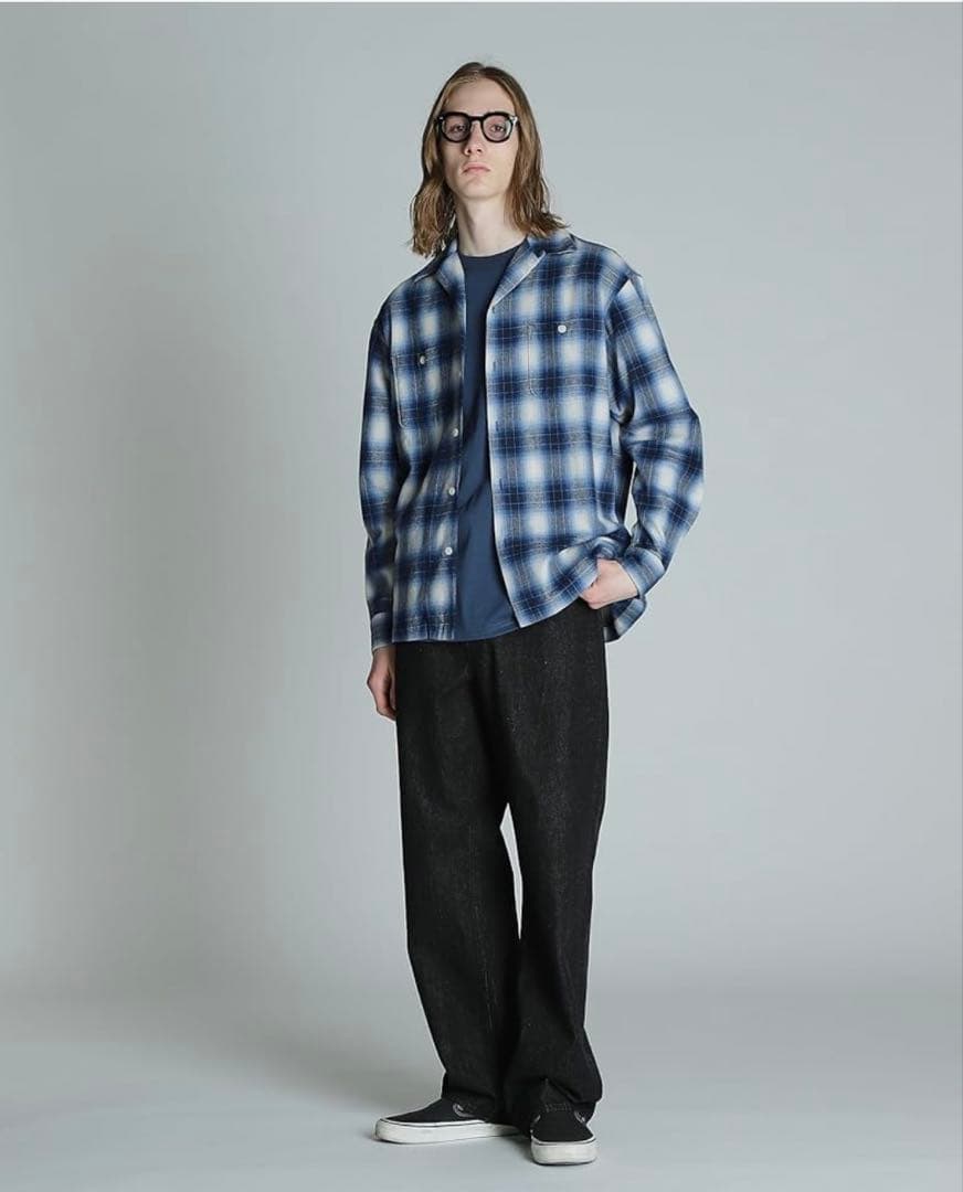 Schott/OMBRE CHECK フランネルシャツ　M OMBRE CHECK FLANNEL LS SHIRT/オンブレチェック フランネル LSシャツ