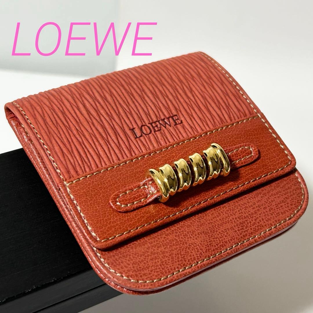 未使用品 LOEWE ロエベ ベラスケス レザー コインケース コインパース