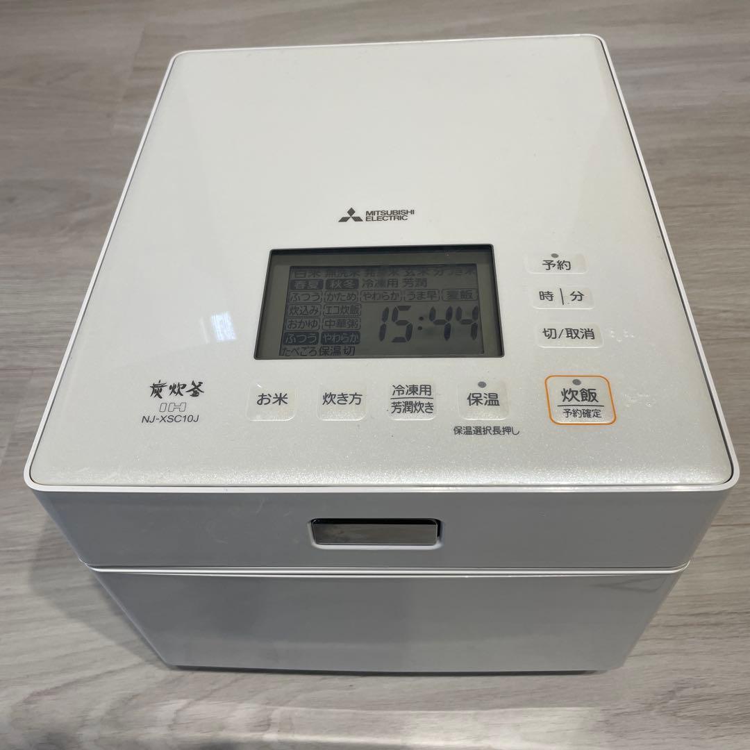 MITSUBISHI NJ-XSC10J 炊飯器 蒸気レス Amazon | 三菱電機 炊飯器 5.5合 IH式 日本製 蒸気レス 備長炭炭炊釜