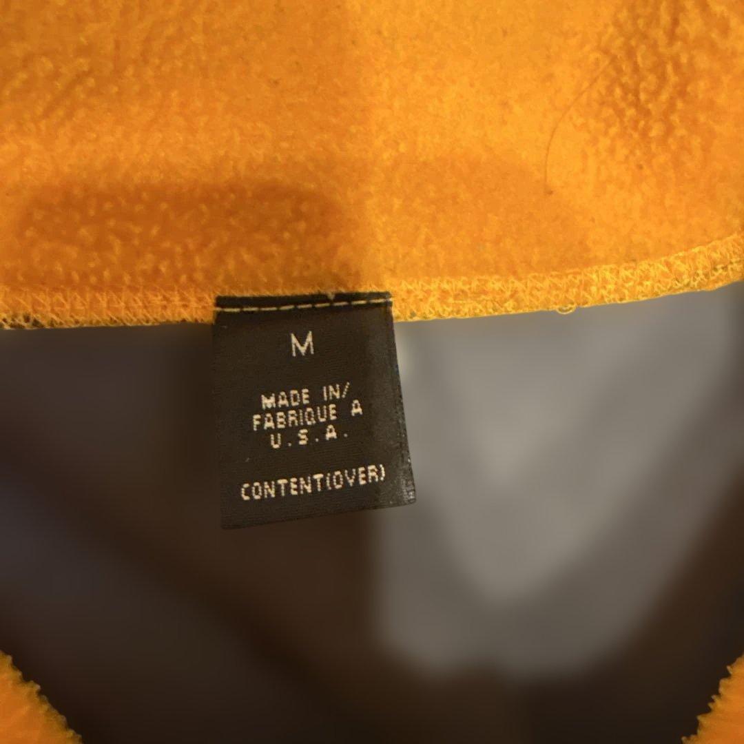 じ*ー様 patagonia USA フリースベスト M オレンジ