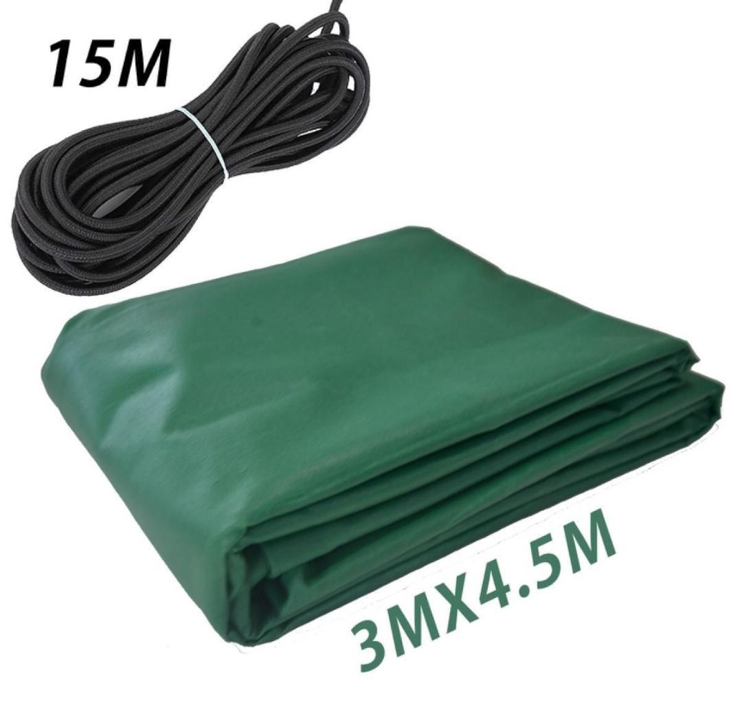 680g/m2 PVC製 防水シーツ 3x4.5m