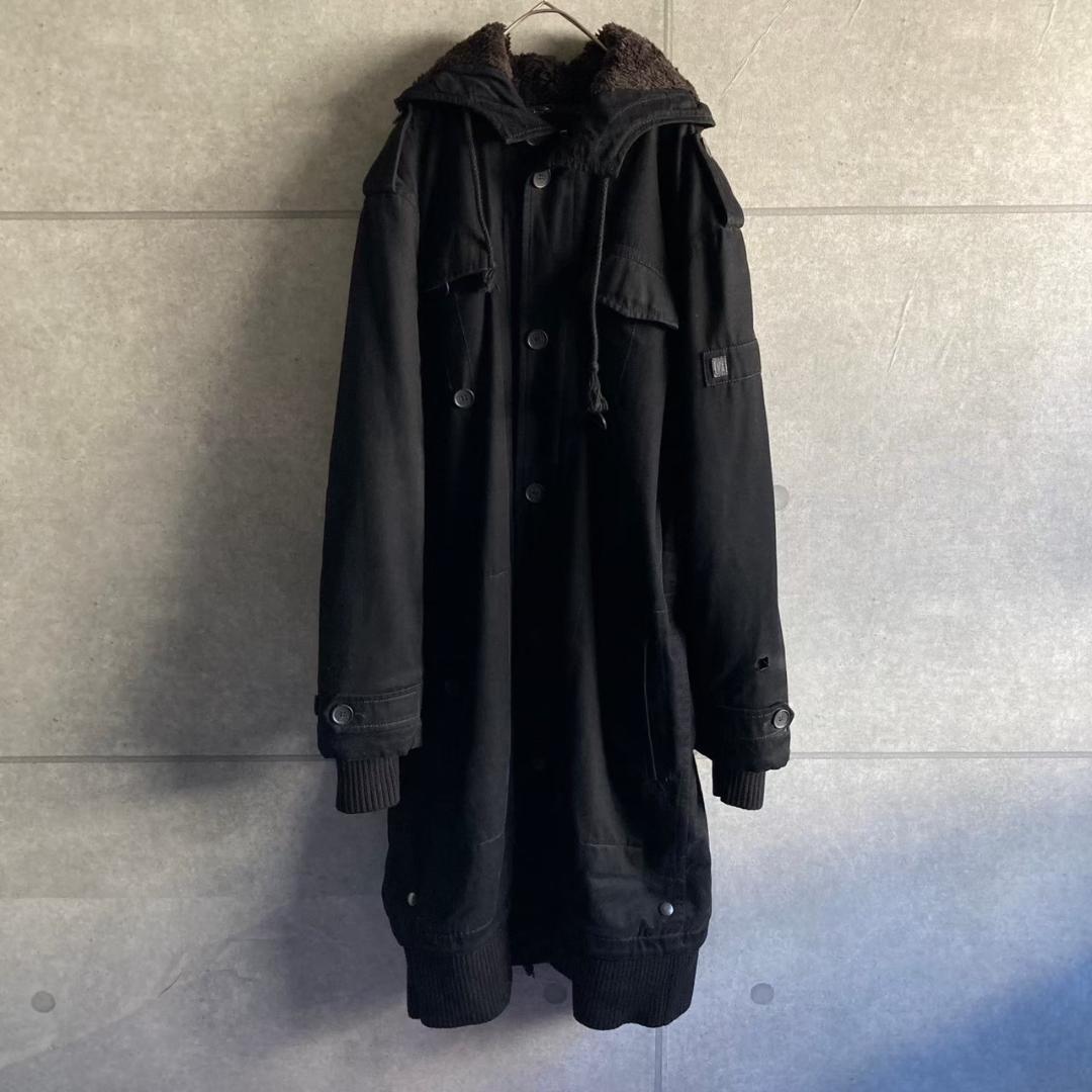 【VERONIQUE BRANQUINHO】 モッズコート W54 90s VERONIQUE BRANQUINHO CHARCOAL DOUBLE BREASTED TRENCH COAT