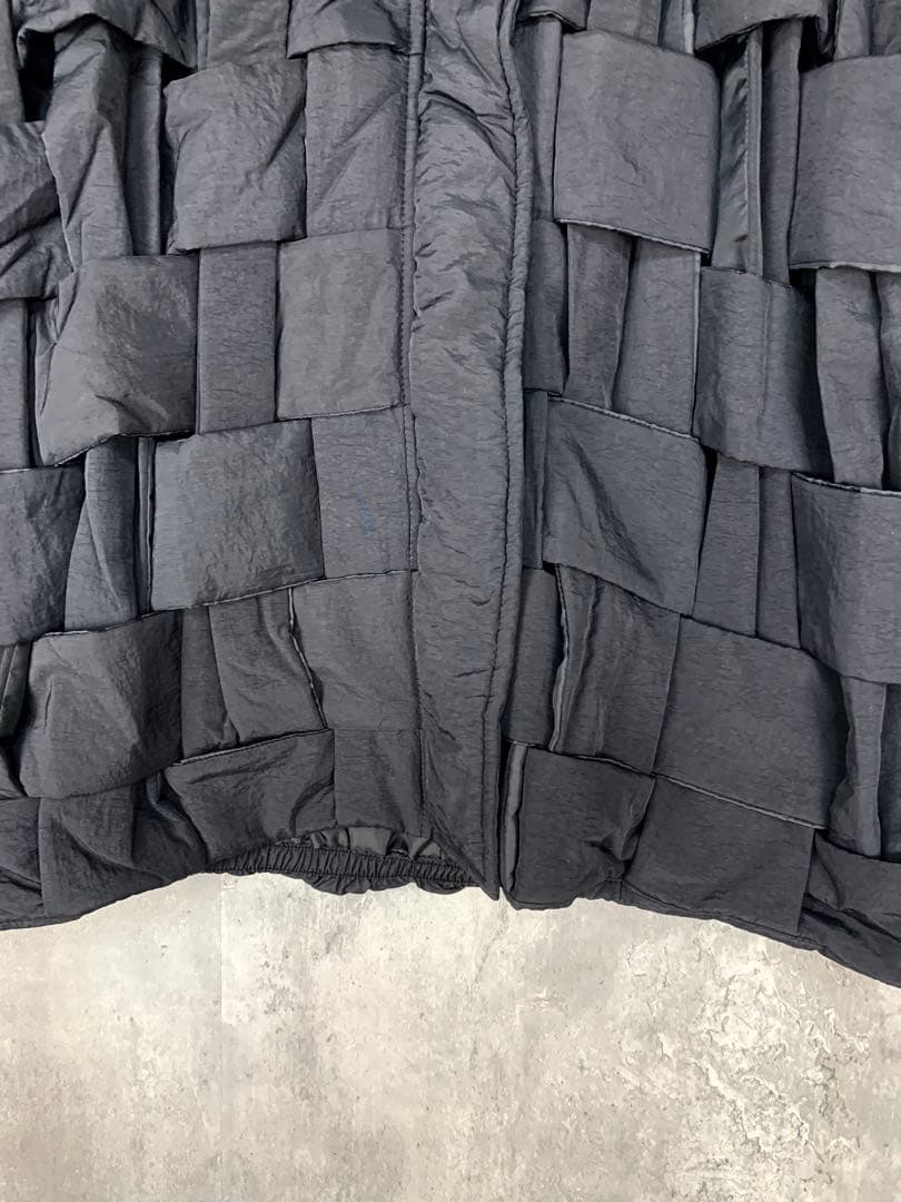 antiqua treecafe ダウン級ベスト 黒 ブロック編み 冬 - メルカリ