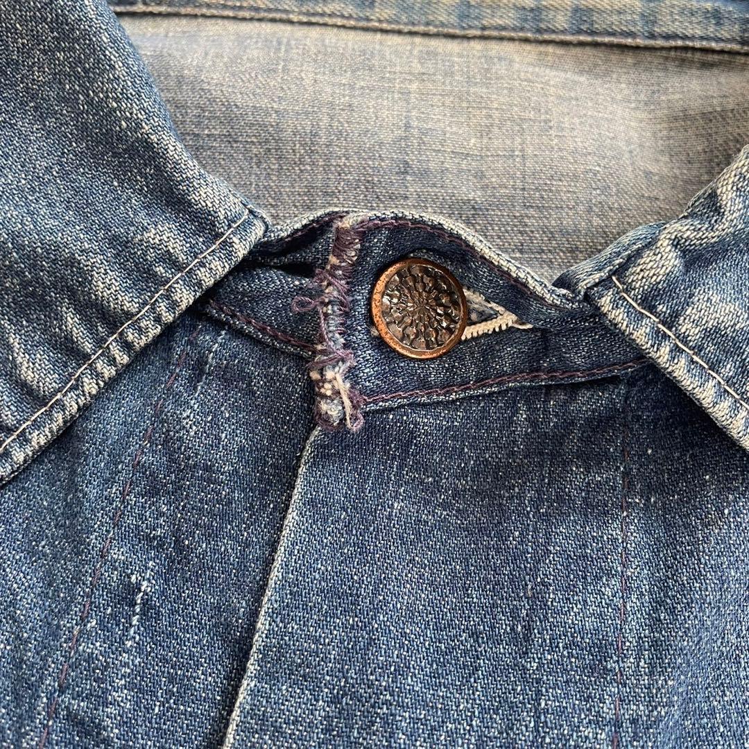 50s ストア系 ビンテージ カバーオール インディゴ sanforized - メルカリ