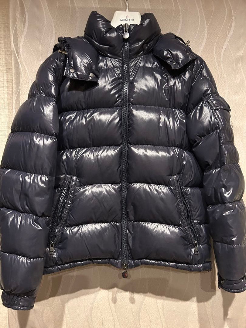 モンクレール フード付きダウンジャケット ネイビー MONCLER（モンクレール） 【SALE】【並行輸入品】モンクレール ダウン