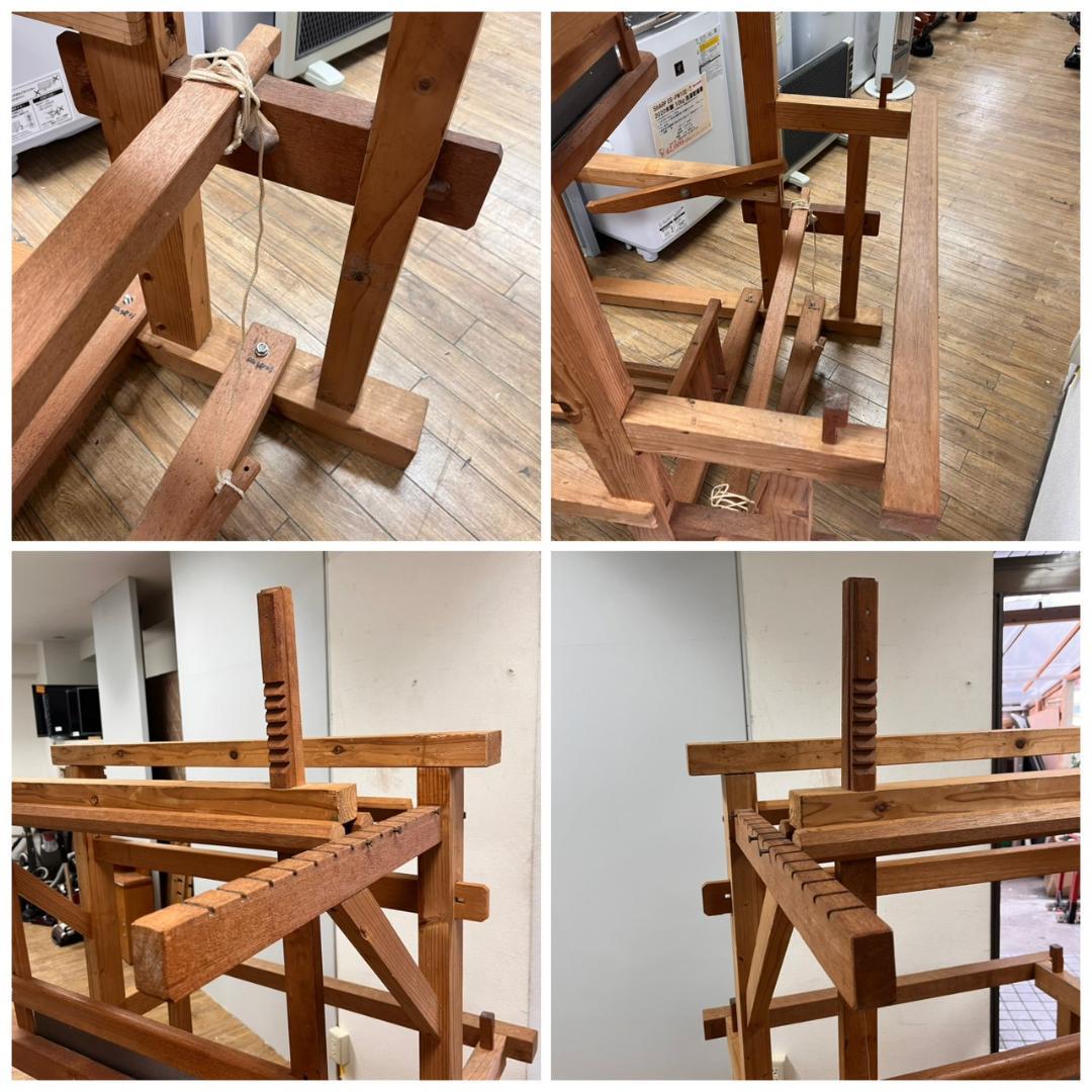 2【大型】 機織り機 織り機 織機 手織り機 高機 ヴィンテージ 部品欠品