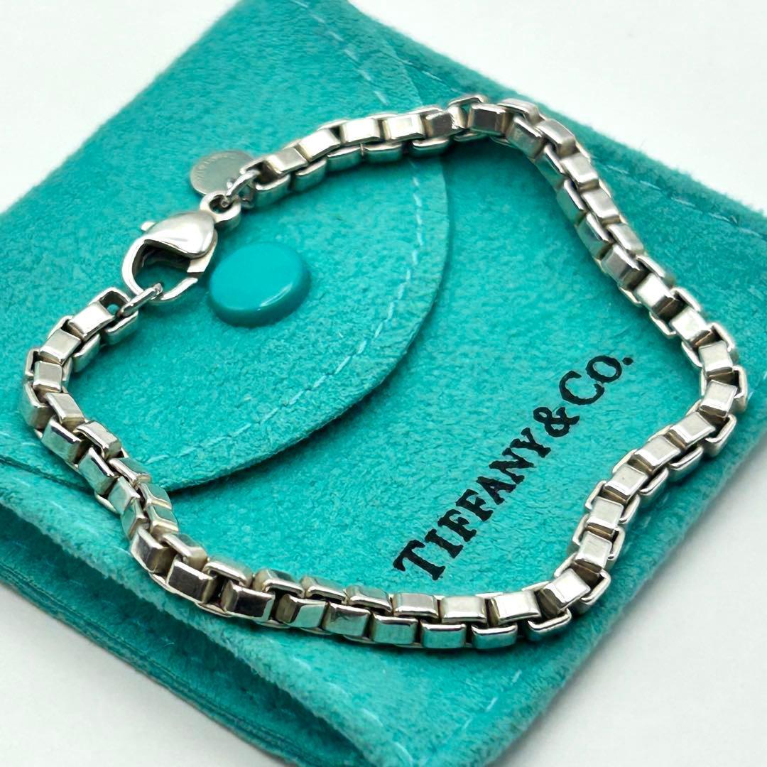 美品 ティファニー ベネチアン ブレスレット シルバー 925 腕周り約