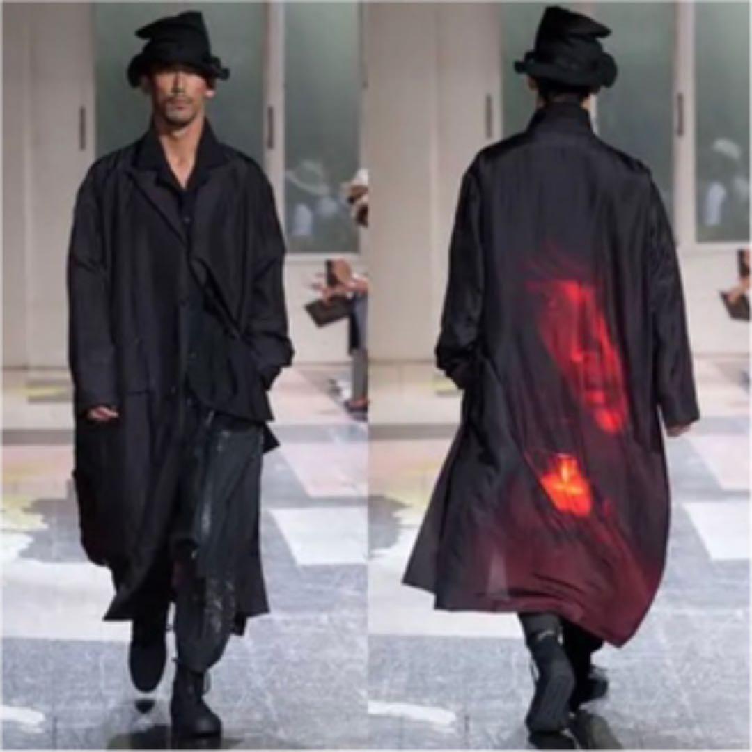 yohjiyamamoto18ss 内田すずめ　赤い果実シルクコート 中古・古着通販】Yohji Yamamoto pour homme (ヨウジヤマモト