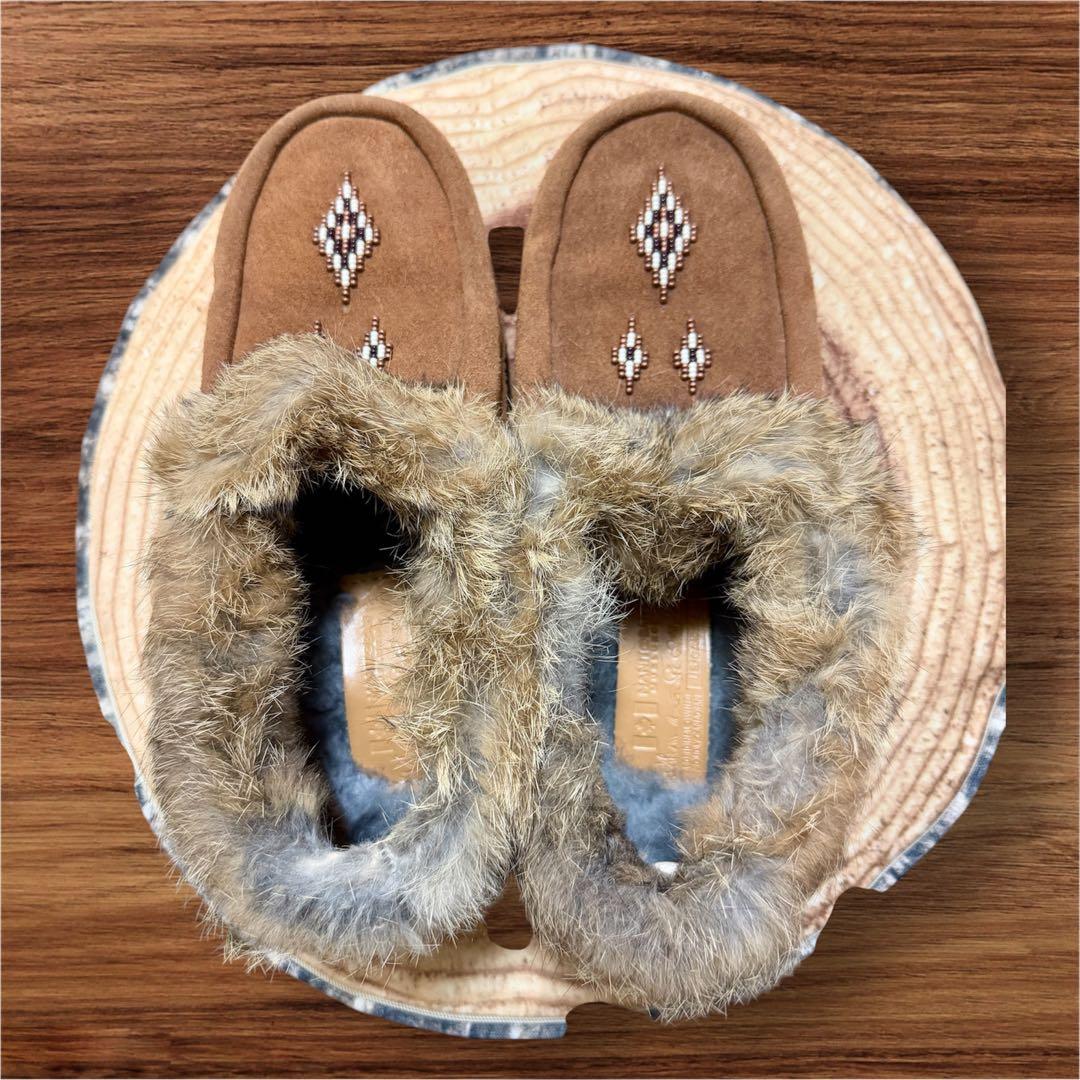 【新品】MANITOBAH 24cmマニトバ モカシン ブラウン 23.5cm