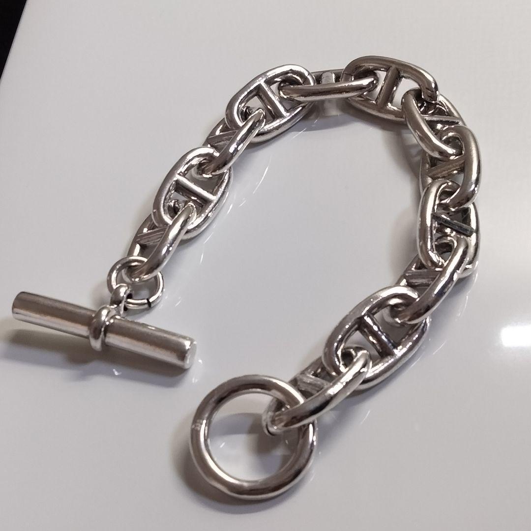 シェーヌダンクル ブレスレット アンカー チェーン メンズ シルバー