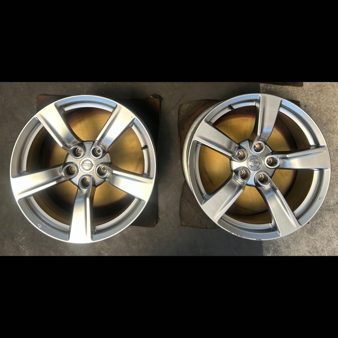 フェアレディZ Z34 18インチ 純正ホイール リア用 2本 送料込み