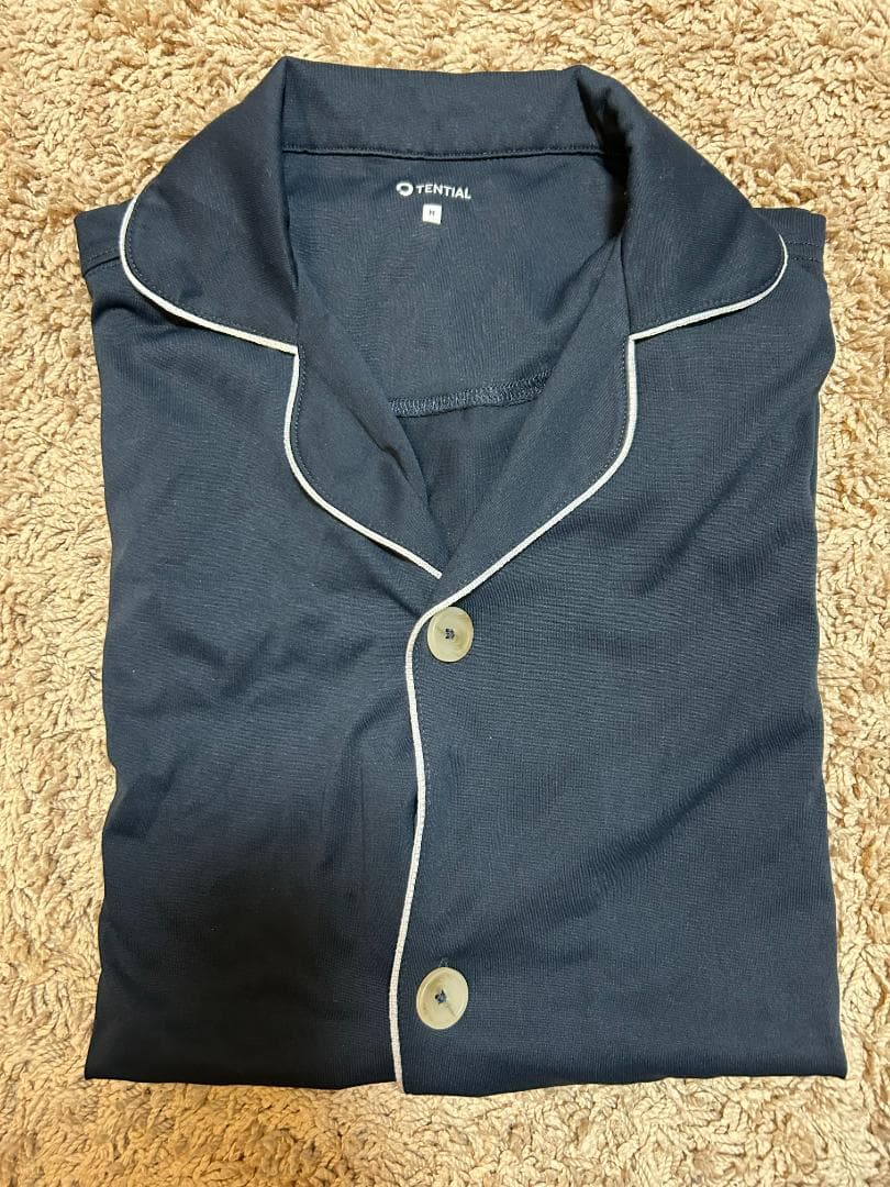 TENTIAL BAKUNE パジャマ M ネイビー 半袖 BAKUNE Dry Men's Short Sleeve T-Shirt（ルームウェア/パジャマ