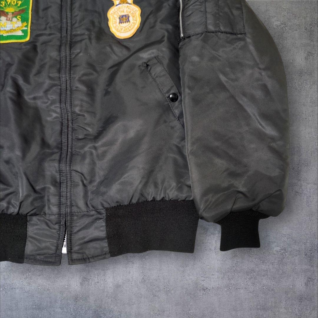 70s USA製 ティンバーキング B-15 フライトジャケット 刺繍 ワッペン