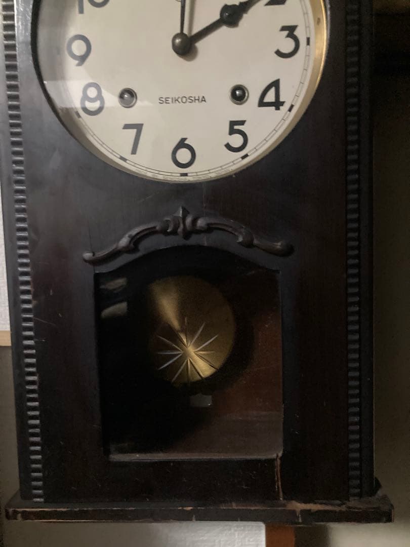修復品 精工舎 8日巻 宮型柱時計 稼働中 廉売なので値引不可 - メルカリ