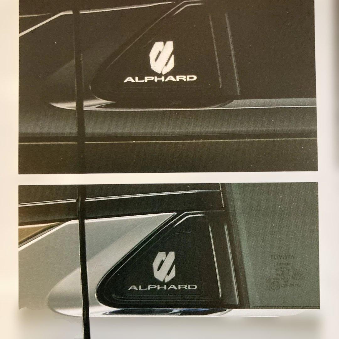 ALPHARD 40系サイドエンブレムセット アルファード 40系：純正 サイドエンブレムイルミネーション（ホワイト