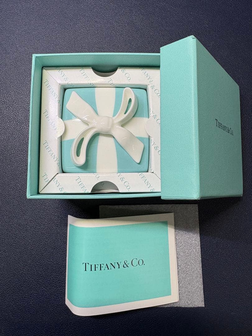 未使用Tiffany＆Co. ブルーボックス ミニ ジュエリーケース 中古】ティファニー TIFFANY&Co. ブルーボックス ミニ ジュエリー