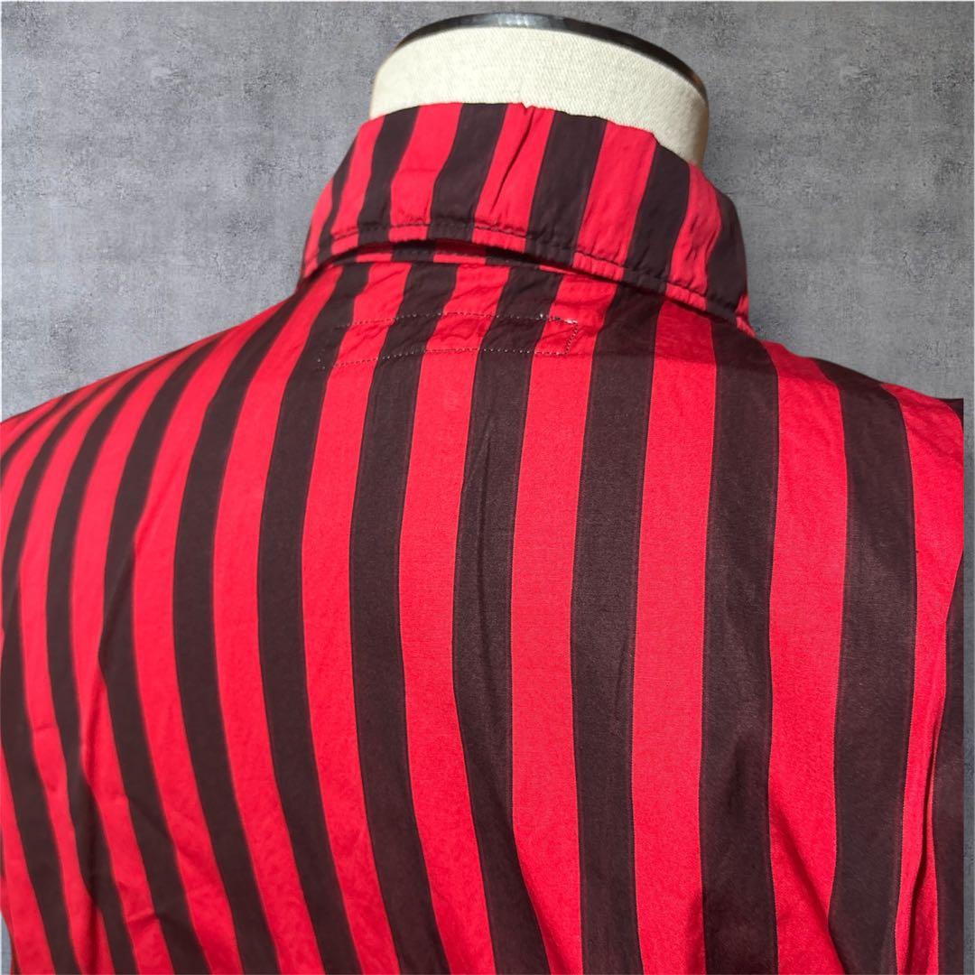 コムデギャルソンシャツ ブルゾン S ねじれ ストライプ フランス製
