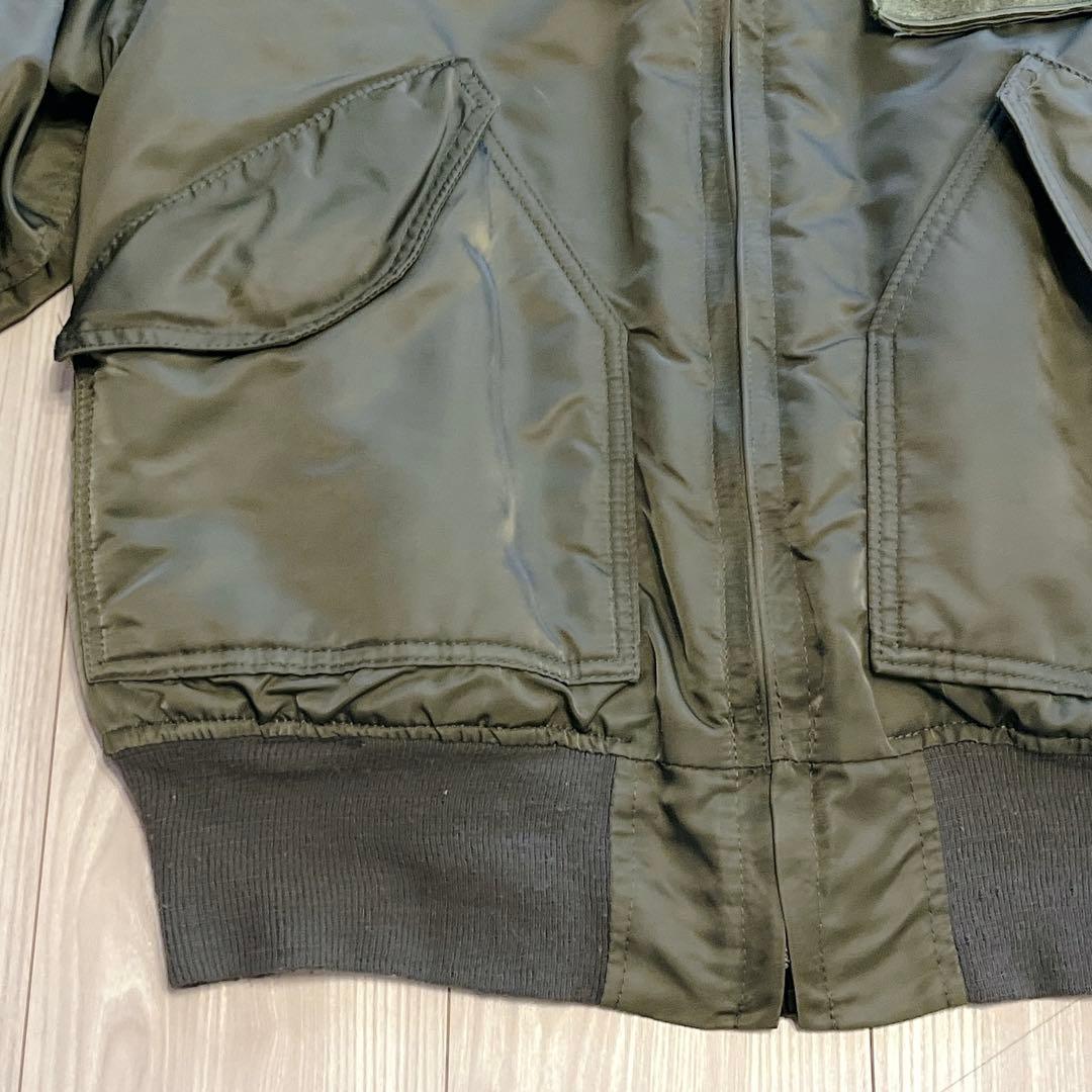 80s 米国製 アルファ CWU-45/P フライトジャケット 旧タグ 3本線