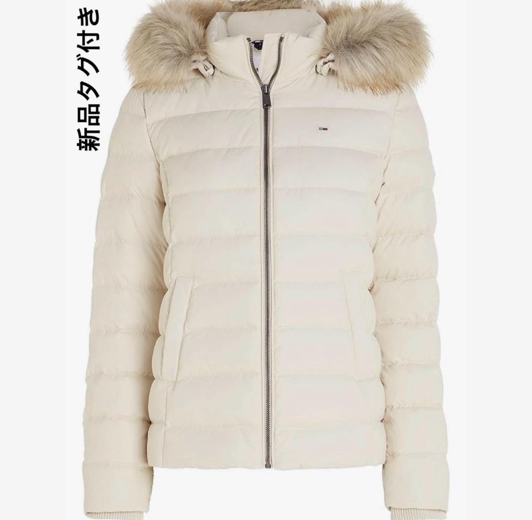 【新品未使用】 Jeans ダウンジャケット フェイクファー付き フェイクファー襟ダックダウンジャケット | レディースファッション