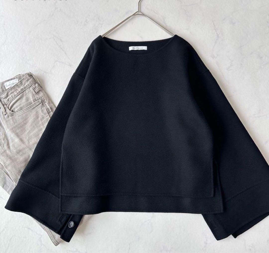 週末値下げ！♡美品　コルピエロ ダブルフェイスメルトンプルオーバー ダブルフェイスメルトンビーバー ショールカラーコート | maison