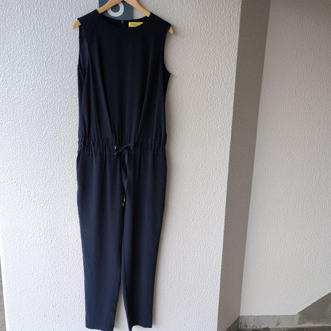 《美品！！レリアン✖BY中村江里子》オールインワン　サロペット　11号　ネイビー