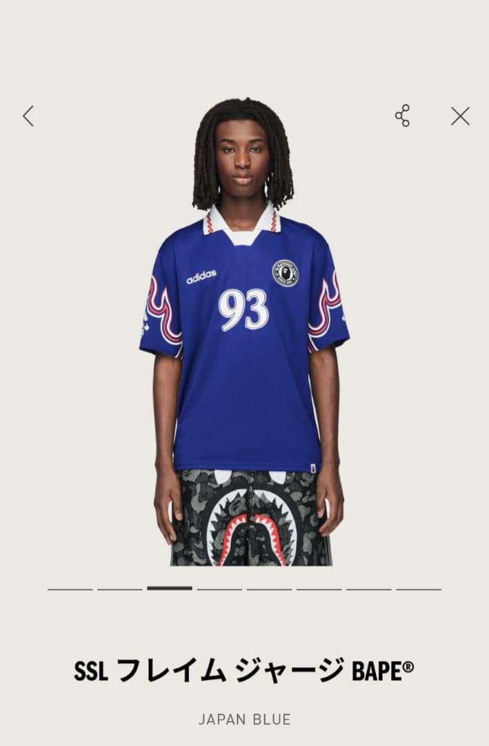 A BATHING APE x adidas Flame Jersey 日本代表 - メルカリ