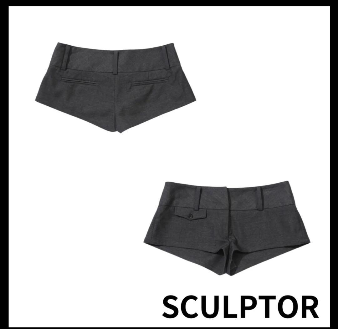 最安値】SCULPTOR テーラードマイクロショーツ グレーSサイズ 新品