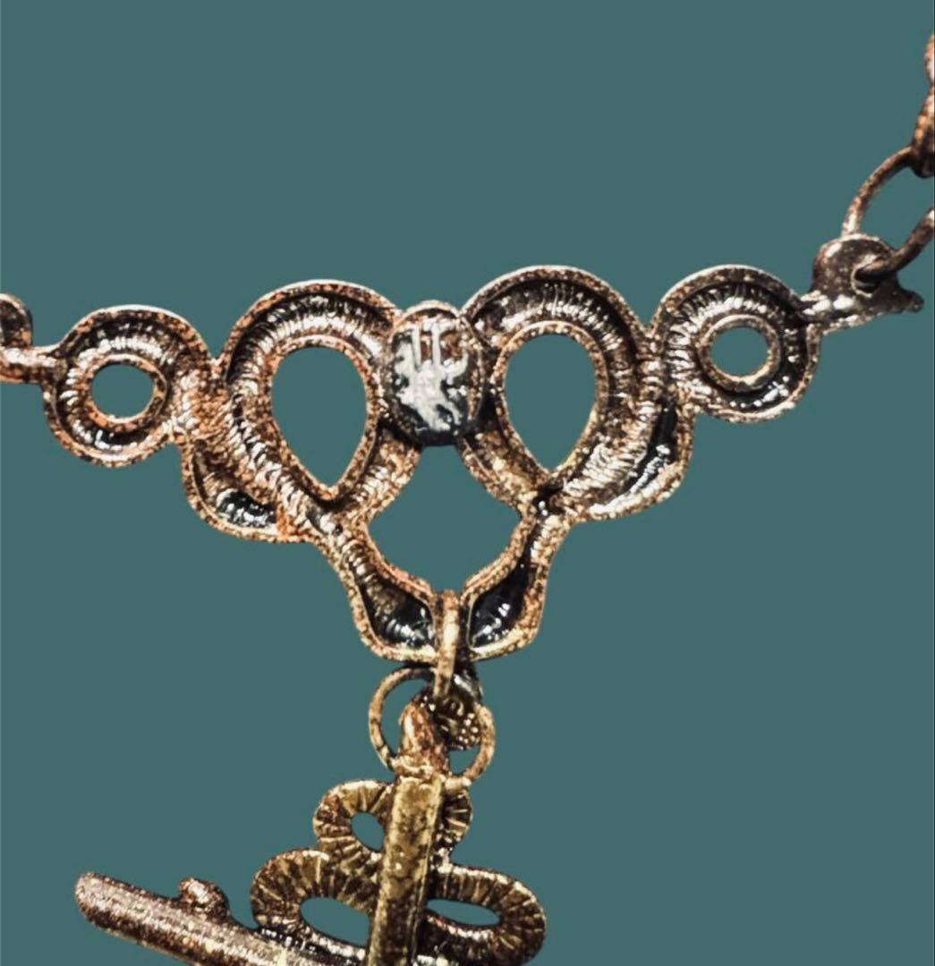 ☆1点物☆ジャンポールゴルチエ☆アンティークロザリオスネーククロス