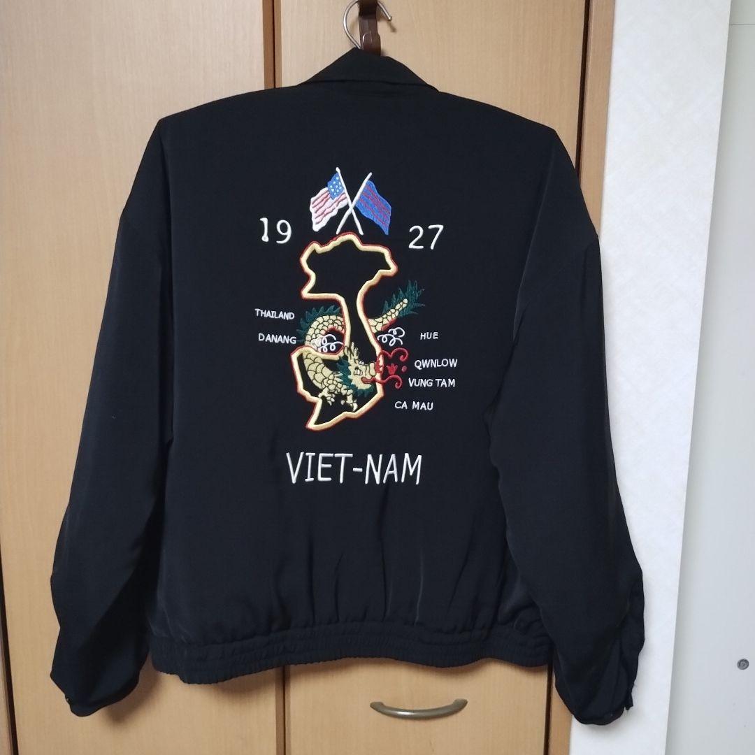 Towncraft 黒 スカジャン ベトナム刺繍 タウンクラフト ベトジャン