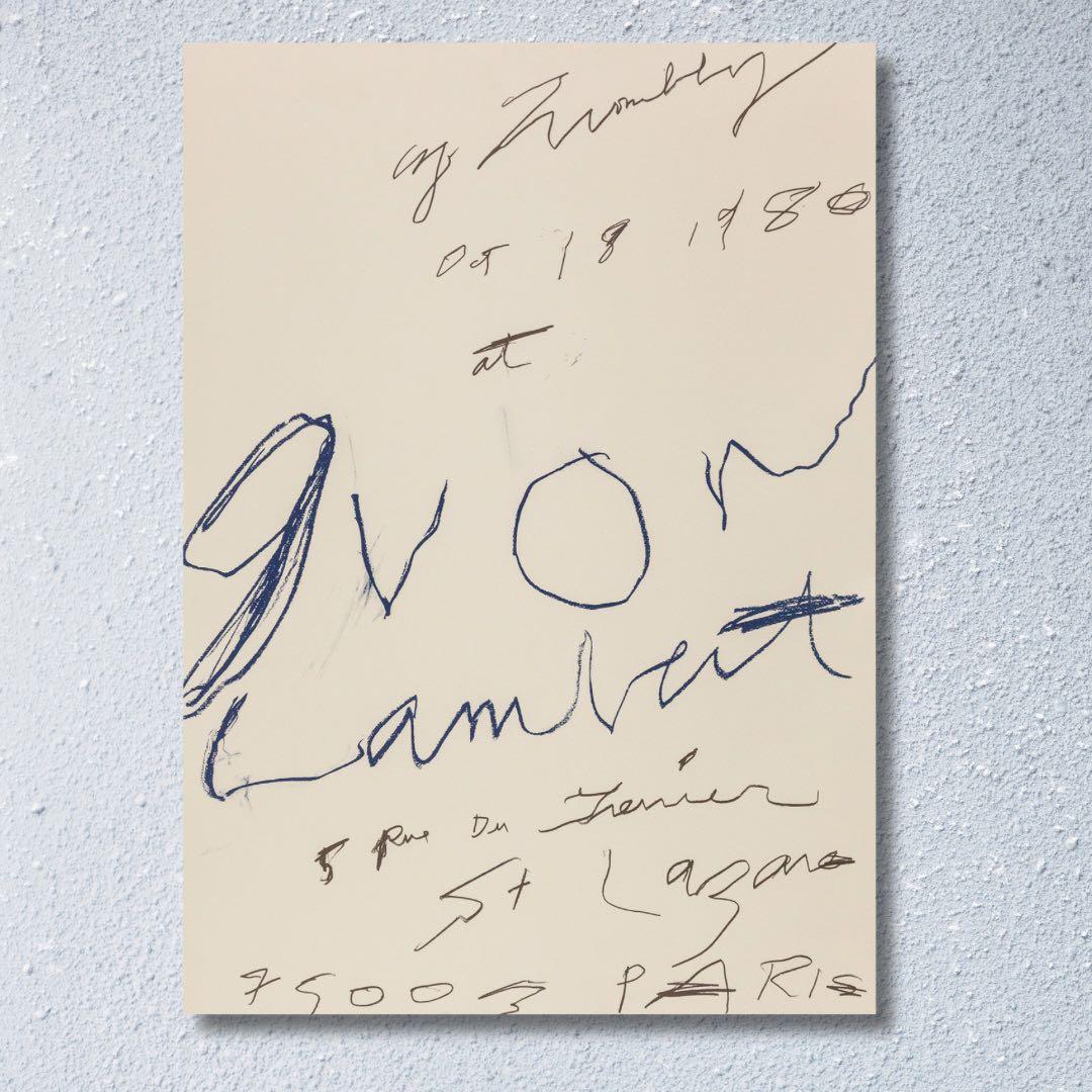 本国パリ完売! Cy Twombly Print (1980)人気ポスター 本国パリ完売! Cy Twombly Print (1980)人気ポスター 本国パリ完売! Cy