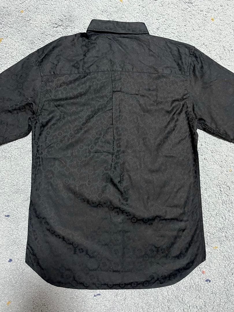 新品 VERSUS VERSACE フラワーパターンジャガードシャツ イタリア製