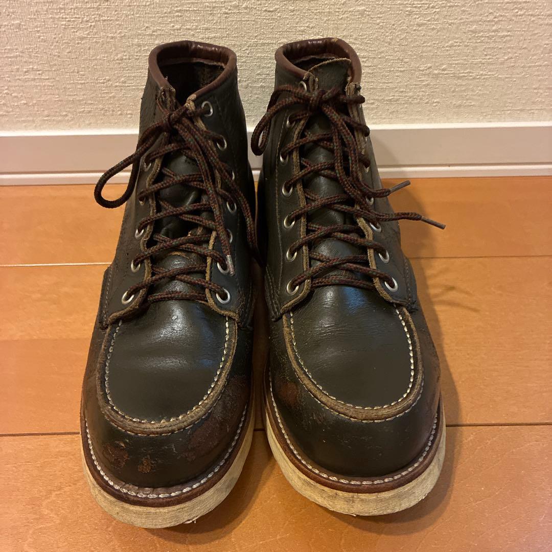 レッドウィング 8180 カンガタン グリーンus9e 四角犬タグ 純正迷彩紐