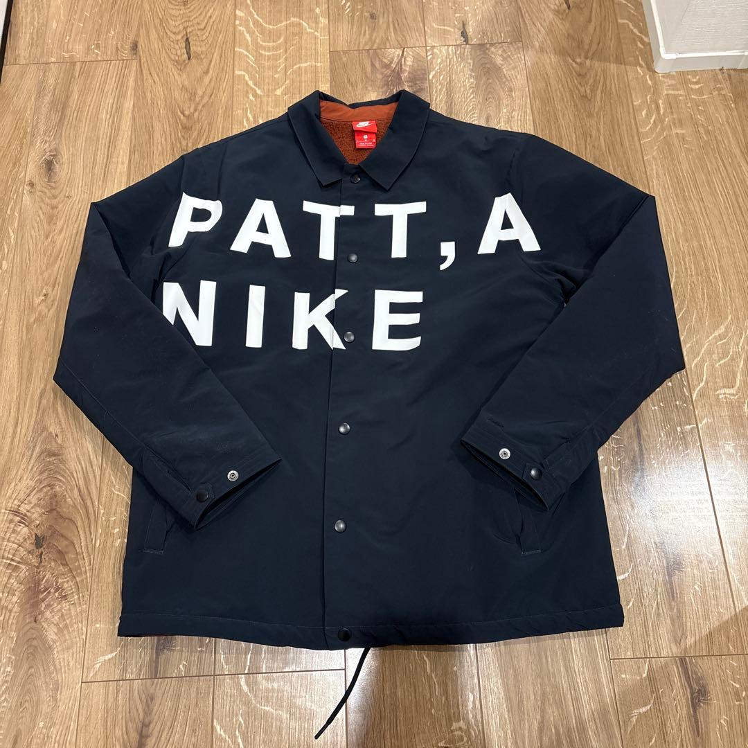 Nike PATT,A NIKE コーチジャケット 人気話題コラボ！NIKE x PATTA COACHES JACKET DARK OBSIDIAN (Nike