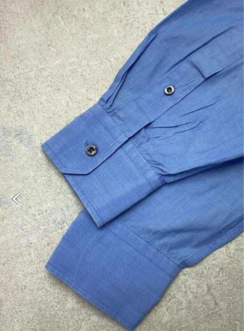 Gucci グッチライトブルー 長袖シャツ ボタンアップ - メルカリ