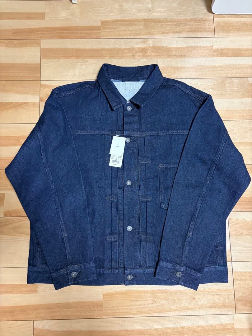 新品 XL ユニクロ デニムトラッカー ジャケット 68 BLUE 1st 大戦