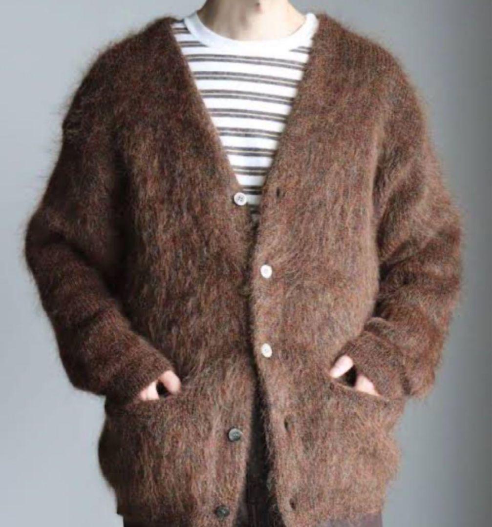 unused 22aw モヘア カーディガン ブラウン yoke ワコマリア - メルカリ