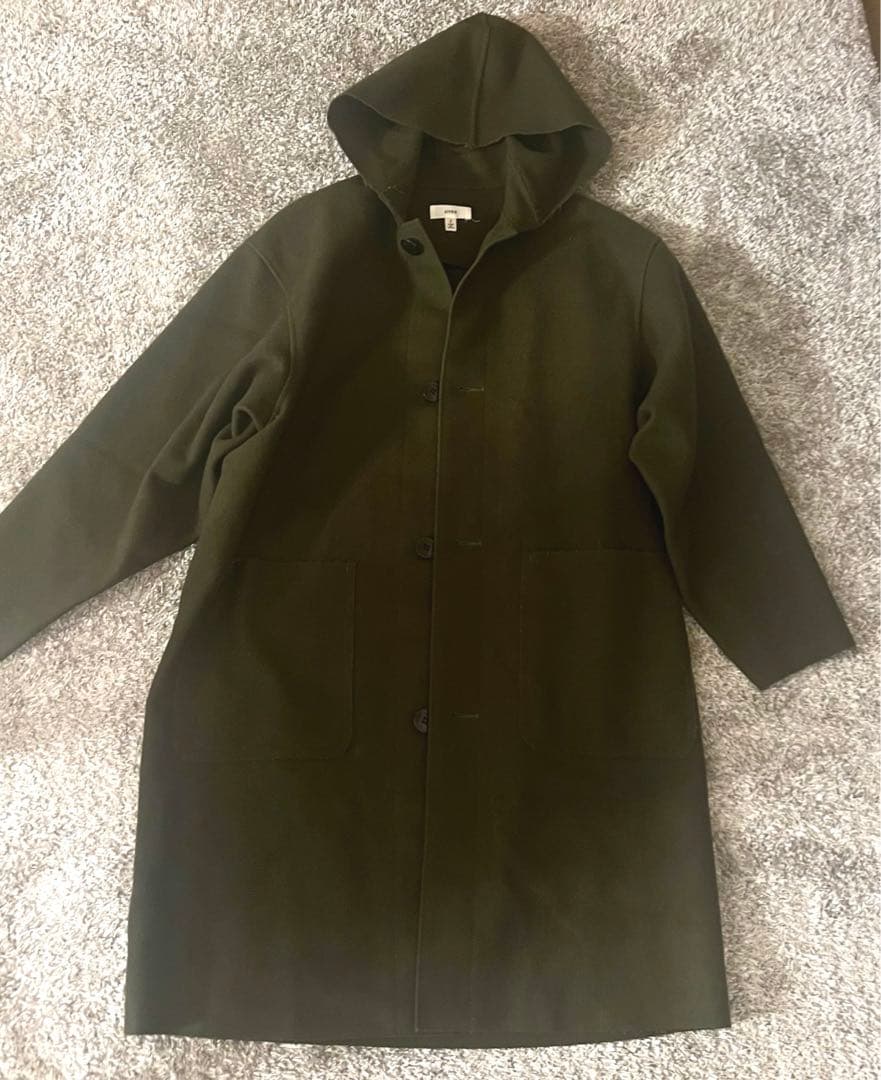 お値下＊HYKE HOODED WORK コート メルトンコート カーキ 1 S - メルカリ